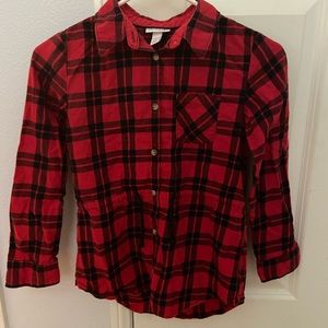 ❤️ cat and jack red and black flannel